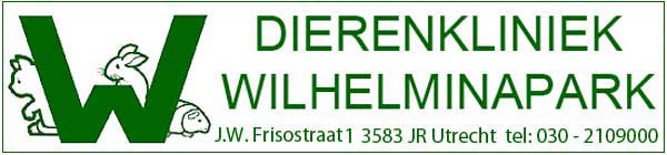 Klik op de banner om naar de homepage van Dierenkliniek Wilhelminapark in Utrecht te gaan